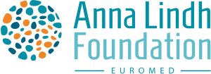 logo Anna Lindh Foundation - Euromed, gravel sorted in a circle